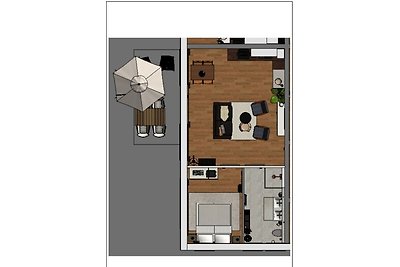 Q-Stall Apartments, Apartment Q1