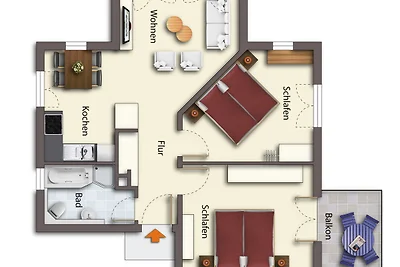 (Brise) Haus Buchenhof App. 1