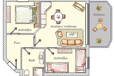 (Brise) Villa Seestern App. 03