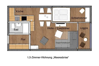 Whg. Meeresbrise - Haus Nordlichter
