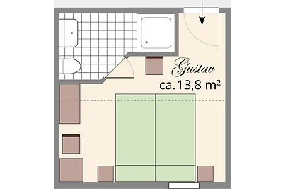 Doppelzimmer Gustav