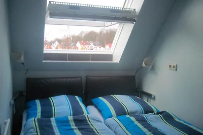 Clara's Kajüte mit Strandkorb