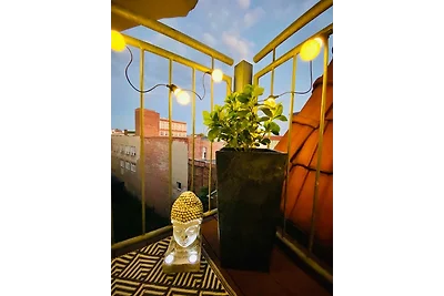 Cinema Apartment Magdeburg - Balkon