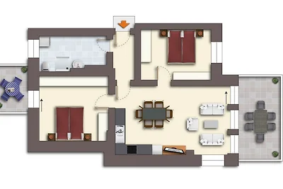 (Brise) Villa Erika App. 3