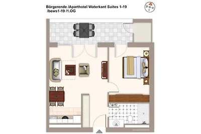 Aparthotel Waterkant Suites, Suite