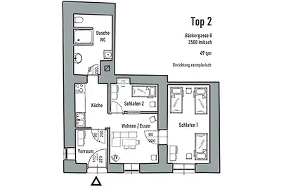 3500: Apartment KREMSTAL / Top 2