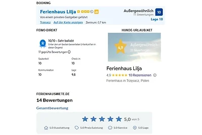 Ferienhaus Lilja mit Garten, Kamin