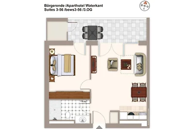 Aparthotel Waterkant Suites, Suite