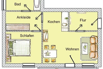 Vakantieappartement Gezinsvakantie Bansin