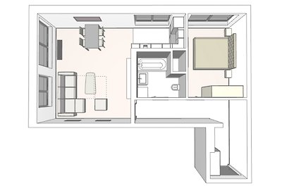 Appartement Lux 1 - mit einem