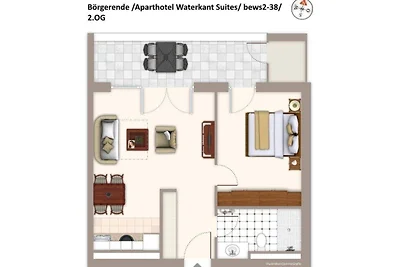 Aparthotel Waterkant Suites, Suite