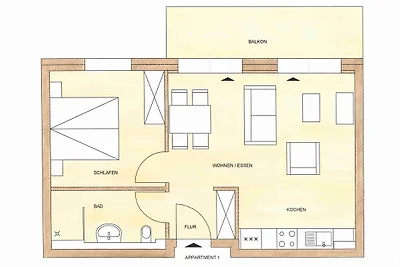 Apartment 1 "Nordlicht" -