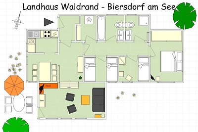 Vakantiehuis Ontspannende vakantie Biersdorf am See