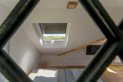 In die Sterne sehen aus dem Bett -