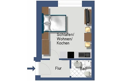 Schleiblick Sparzimmer 1