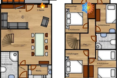 Ferienhaus Anne mit Sauna, See