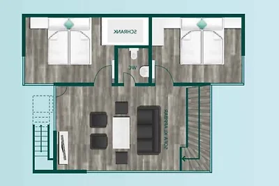 Ferienhaus Sky Grundbelegung 4