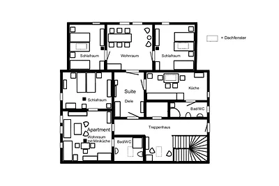 Apartment der Villa Elsa
