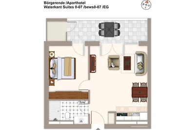 Aparthotel Waterkant Suites, Suite