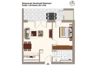 Aparthotel Waterkant Suites, Suite
