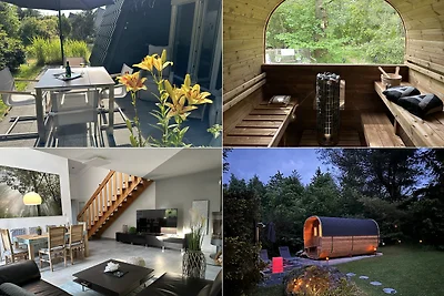 Ferienhaus 400m vom See mit Sauna
