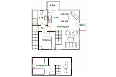 Gästehaus Meene Menten - Wohnung