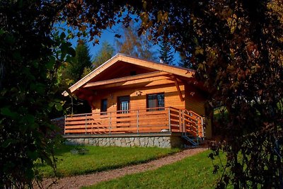 Modernes Holzferienhaus im Grünen