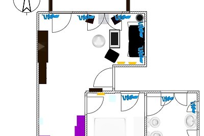 Moderne Ferienwohnung mit privatem