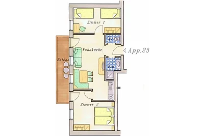 Landhaus Huber Wohnung 25 mit 2