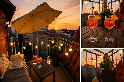 Cinema Apartment Magdeburg - Balkon