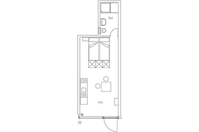 Doppelzimmer im Strandhaus 2