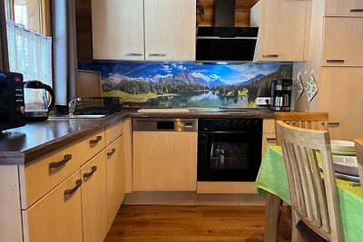 Alpenglück Blockhaus in der
