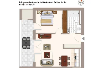 Aparthotel Waterkant Suites, Suite