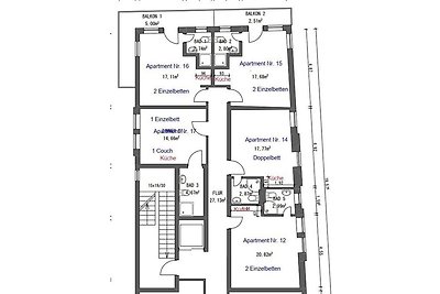 5 Apartments bis 10 Personen