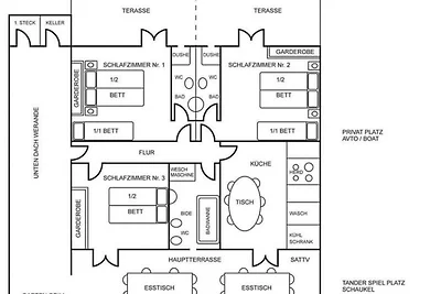 Mile Ferienhaus-excellent location