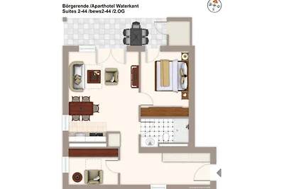 Aparthotel Waterkant Suites, Suite