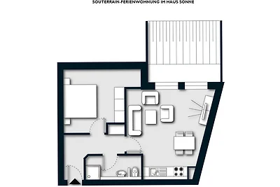 Souterrain-Ferienwohnung im Haus
