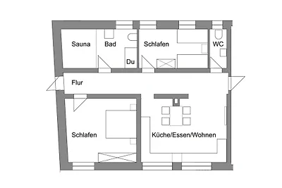 Ferienwohnung Wasser mit Sauna