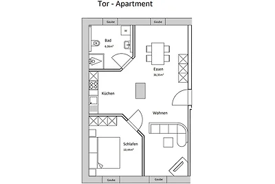 Tor-Apartment im Herrenhaus
