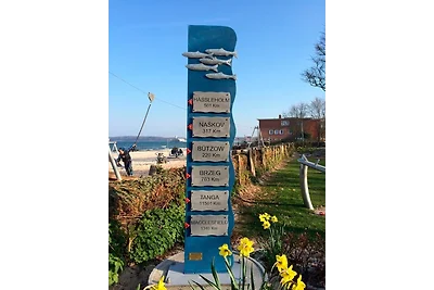 Clara's Kajüte mit Strandkorb