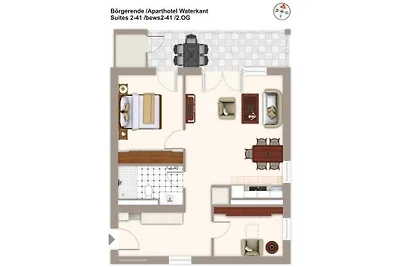 Aparthotel Waterkant Suites, Suite