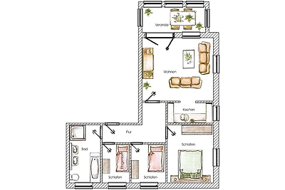 (Brise) Villa Vineta Ahlbeck App.