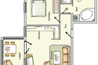 (Brise) Villa Vineta Ahlbeck App.