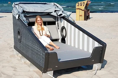 Schlafstrandkorb Nord -Höhe