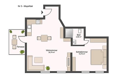 Ferienwohnung Mopsfidel