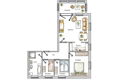 Vakantieappartement Gezinsvakantie Ahlbeck