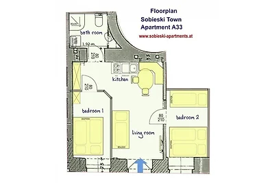 Klimatisiertes Apartment im Zentrum