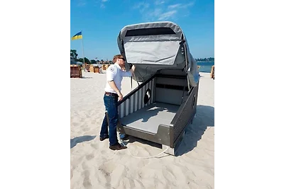 Schlafstrandkorb Süd-Höhe