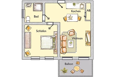 (Brise) Villa Vineta Bansin App. 04