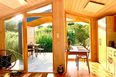 Tiny House an der Elbe mit Blick